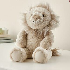 NEW PBK Taupe Plush Lion Stuffed Animal